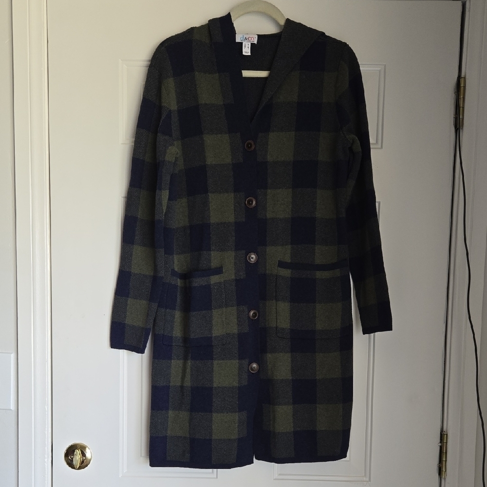 Denim & Co. Regular Button Front Sweater Tunic Cardigan